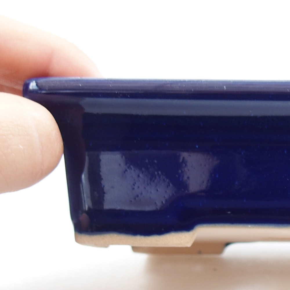 Bonsaischaal van keramiek 22 x 17 x 5 cm, groen