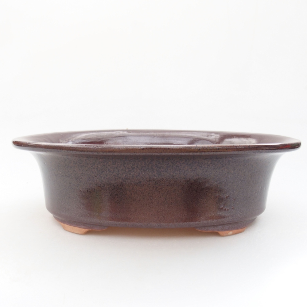 Bonsaischaal van keramiek 22 x 17 x 5 cm, groen