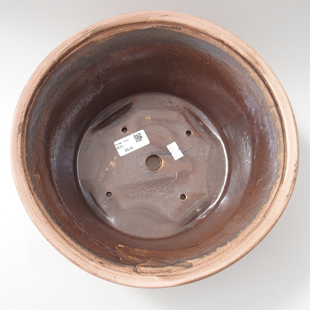 Bonsaischaal van keramiek 29 x 29 x 12 cm, roze