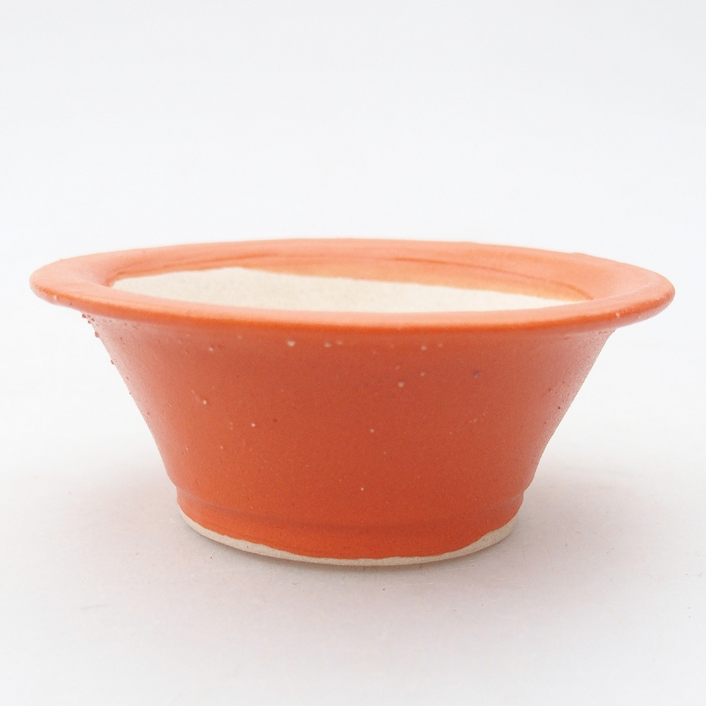 Mini bonsaischaal 7,5 x 7,5 x 3 cm, oranje