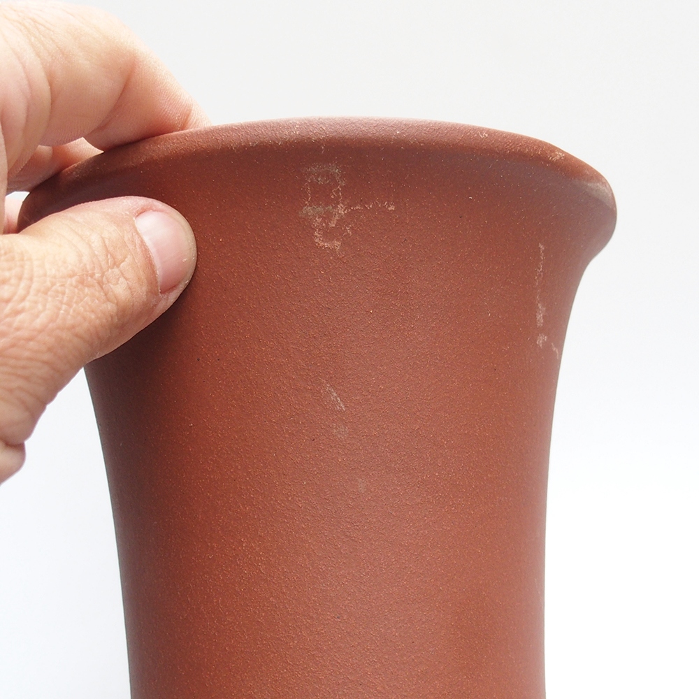 Kom 14 x 14 x 18 cm baksteenkleur