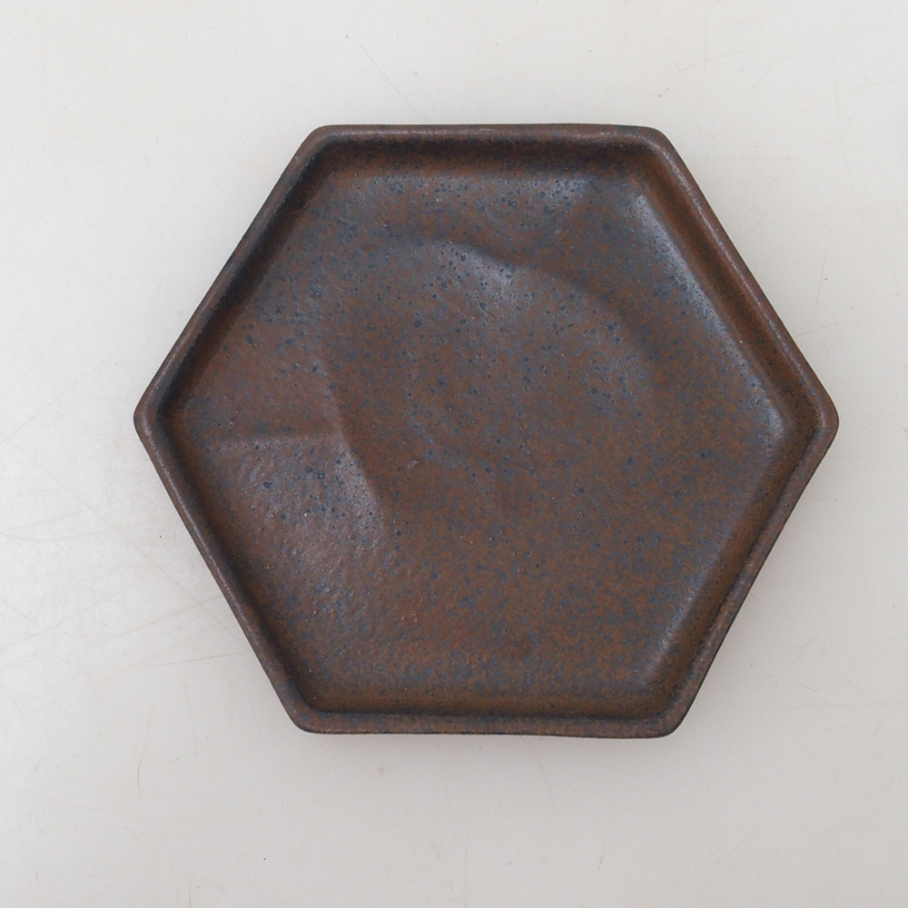 Bonsai zeshoekige schotel D3 - 11 x 9,5 x 1 cm