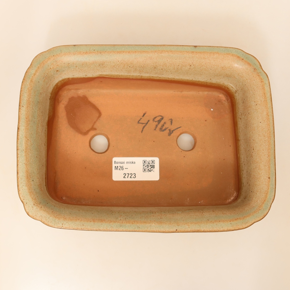 Keramische schaal  20 x 15,5 x 5,5 cm, kleur: beige