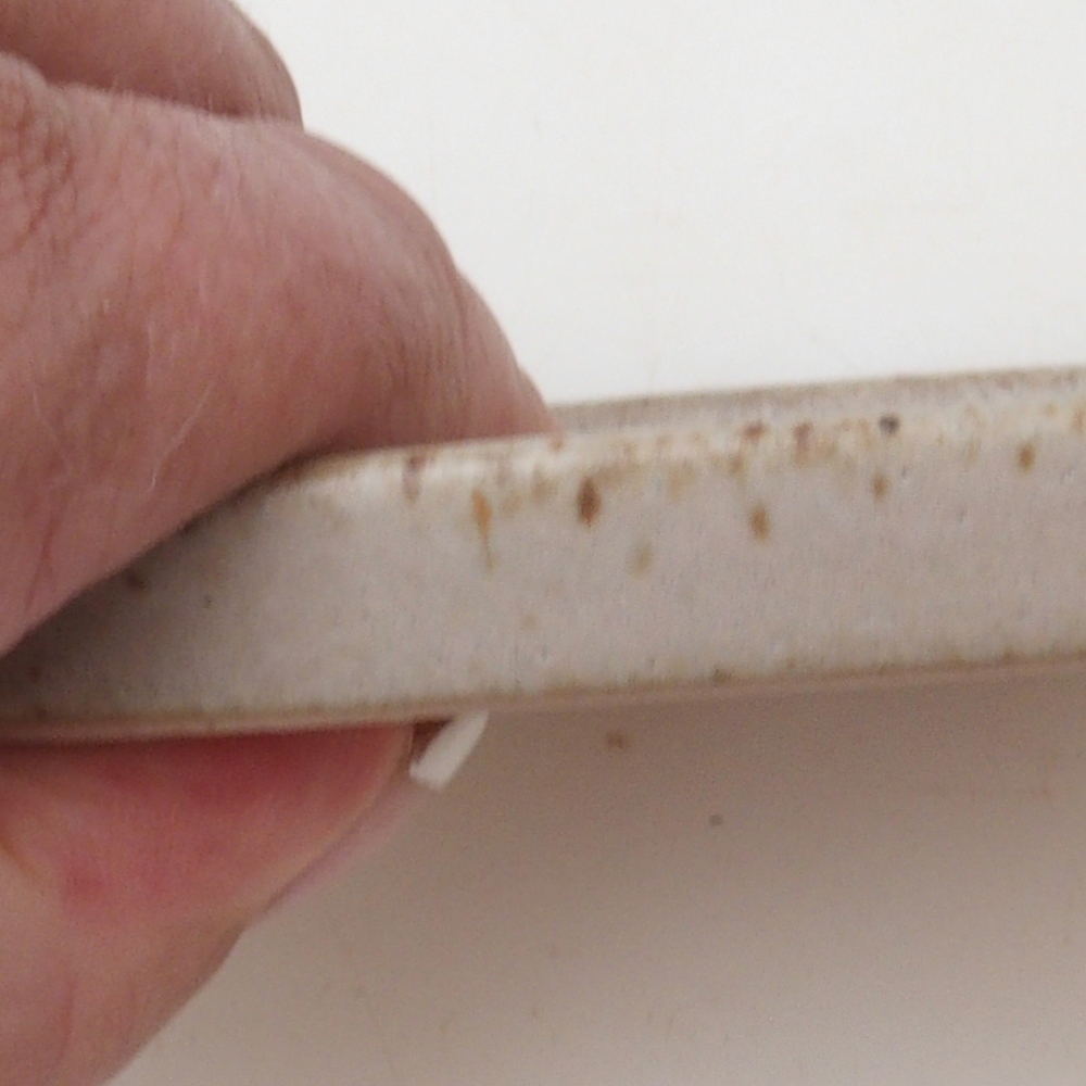 Bonsai schotel vierkant 9 x 9 x 1 cm - beige