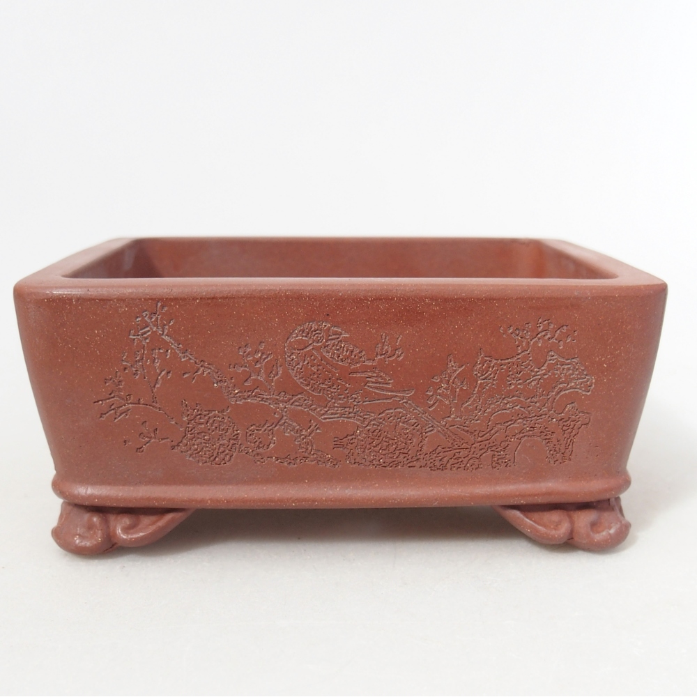 Schaal 10,5 x 8 x 4,5 cm baksteenkleur