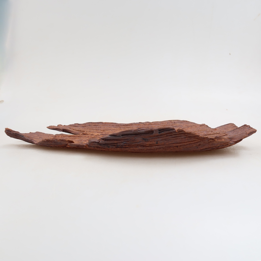Keramische schaal  30,5 x 18 x 3,5 cm, kleur bruin
