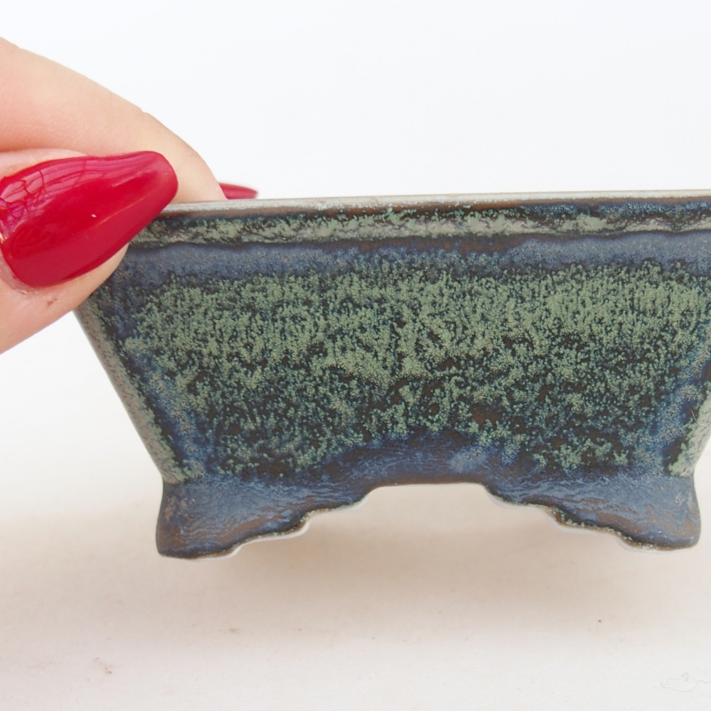 Mini bonsaischaal 8,5 x 7,5 x 4 cm, groen