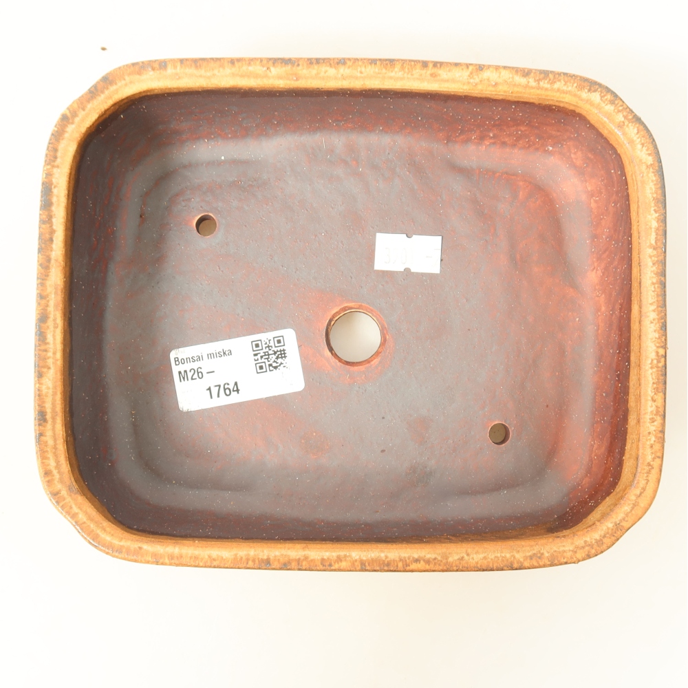 Keramische bonsaipot 18 x 15 x 6 cm, kleur: roze