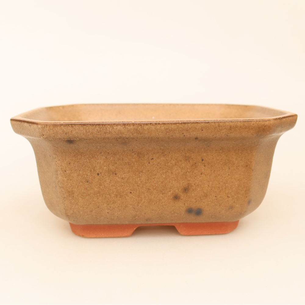 Keramische schaal  15 x 12 x 7 cm, kleur bruin