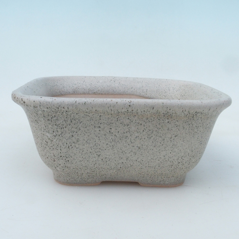 Bonsai kom + schotel H38 - 12x10x5,5 cm - beige