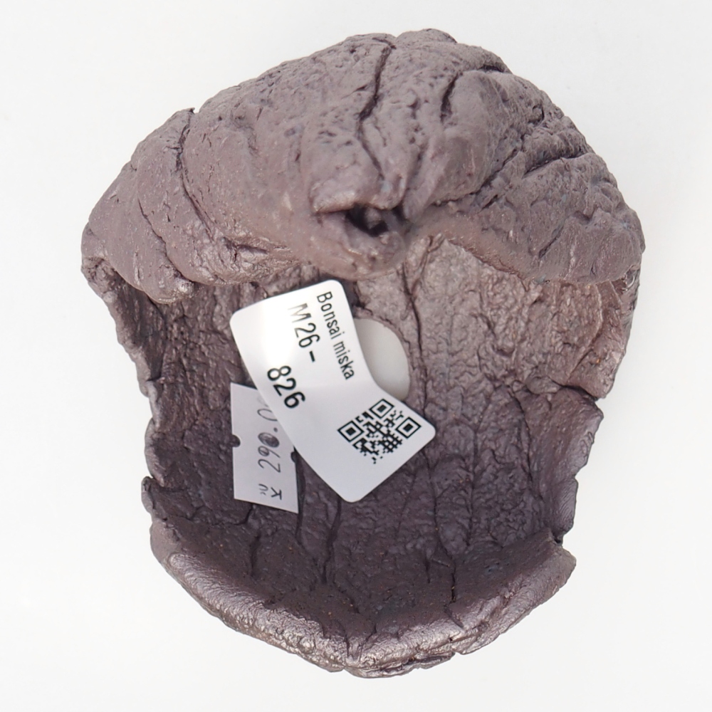 Keramische schaal 8 x 8 x 12,5 cm , metaalkleur