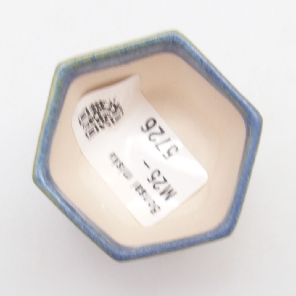 Mini bonsaischaal 4,5 x 4 x 3,5 cm, kleur blauw