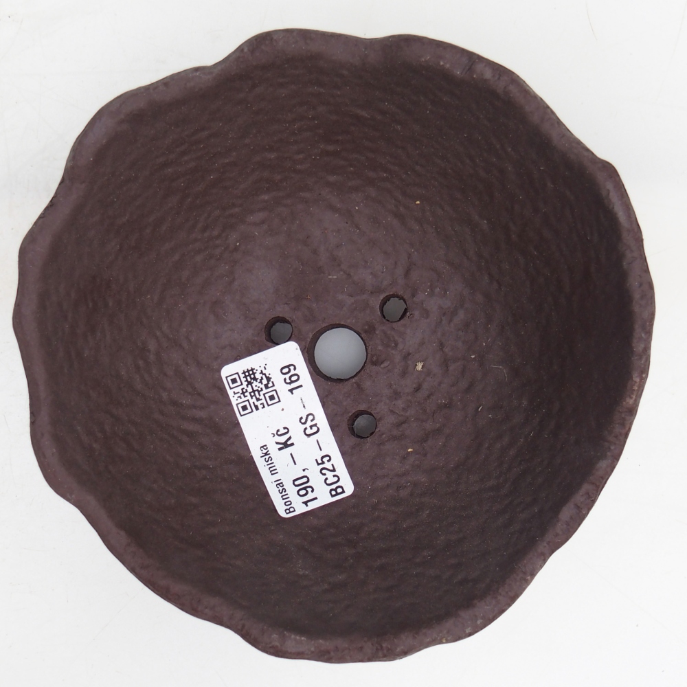 Keramisch Schelp 13 x 13 x 5,5 cm , kleur bruin