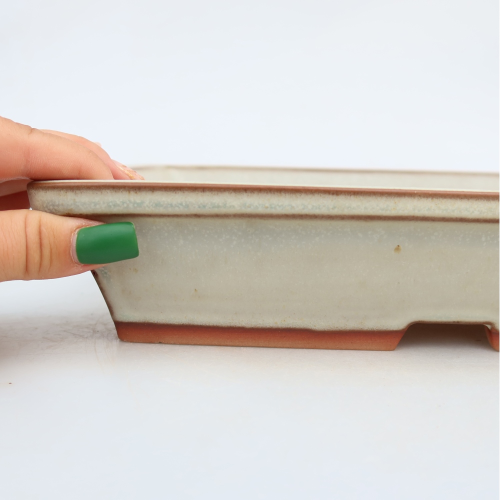 Keramische schaal  26 x 19,5 x 5,5 cm, kleur: beige