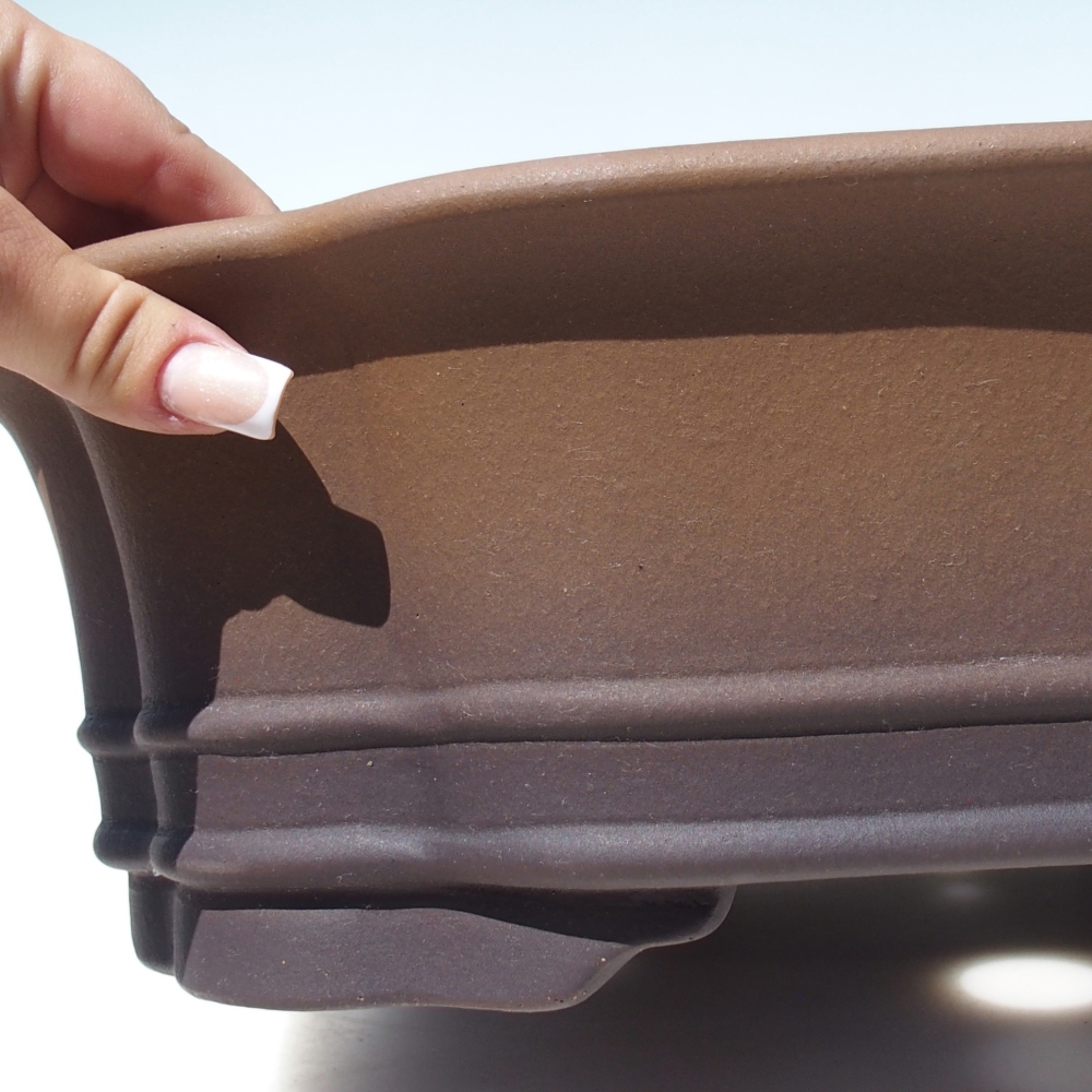 Schaal 40 x 34 x 12 cm bruin - UITSLUITEND PERSOONLIJK AFHALEN OF PALLETVERVOER