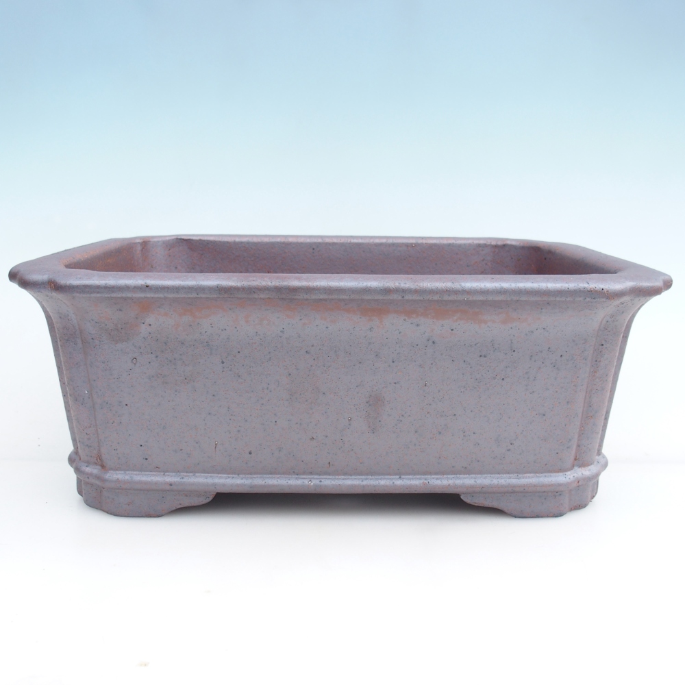 Bonsaischaal van keramiek 36 x 28 x 13 cm, metaalkleur