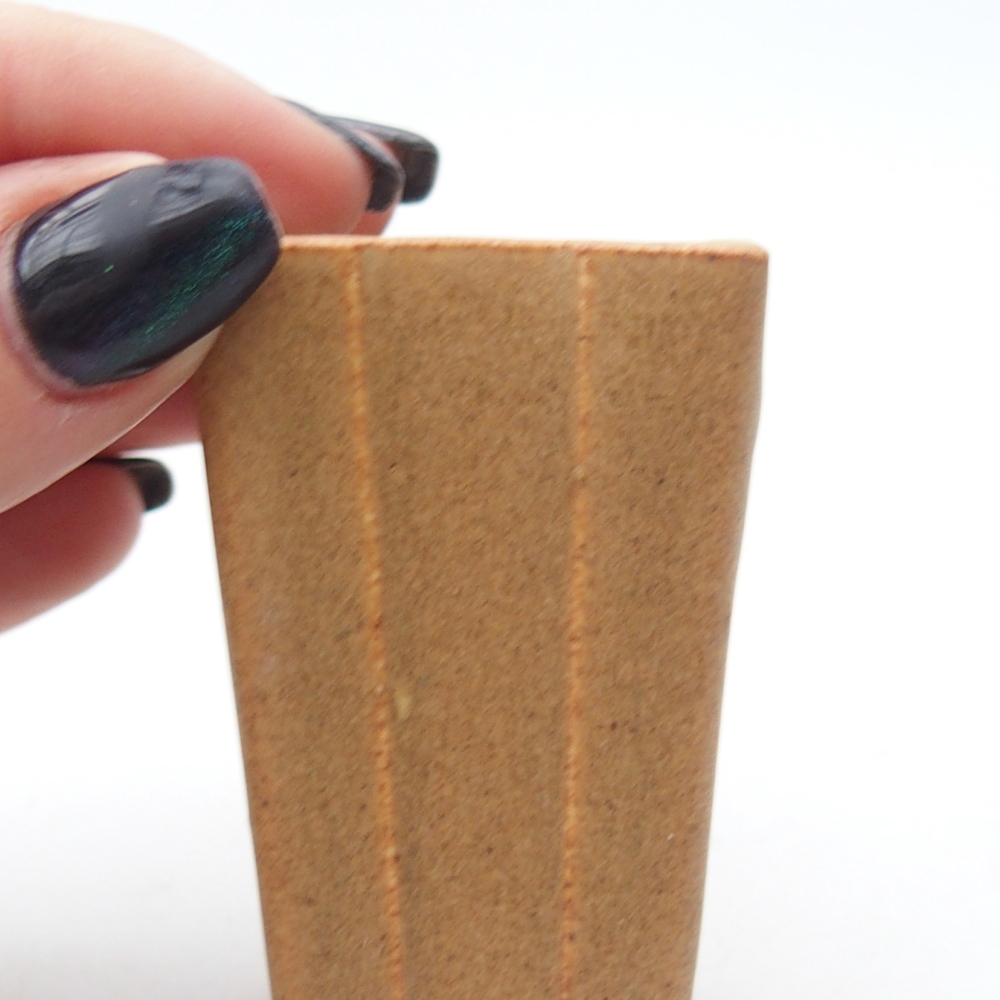 Mini bonsaischaal 3,5 x 3,5 x 5,5 cm, bruin