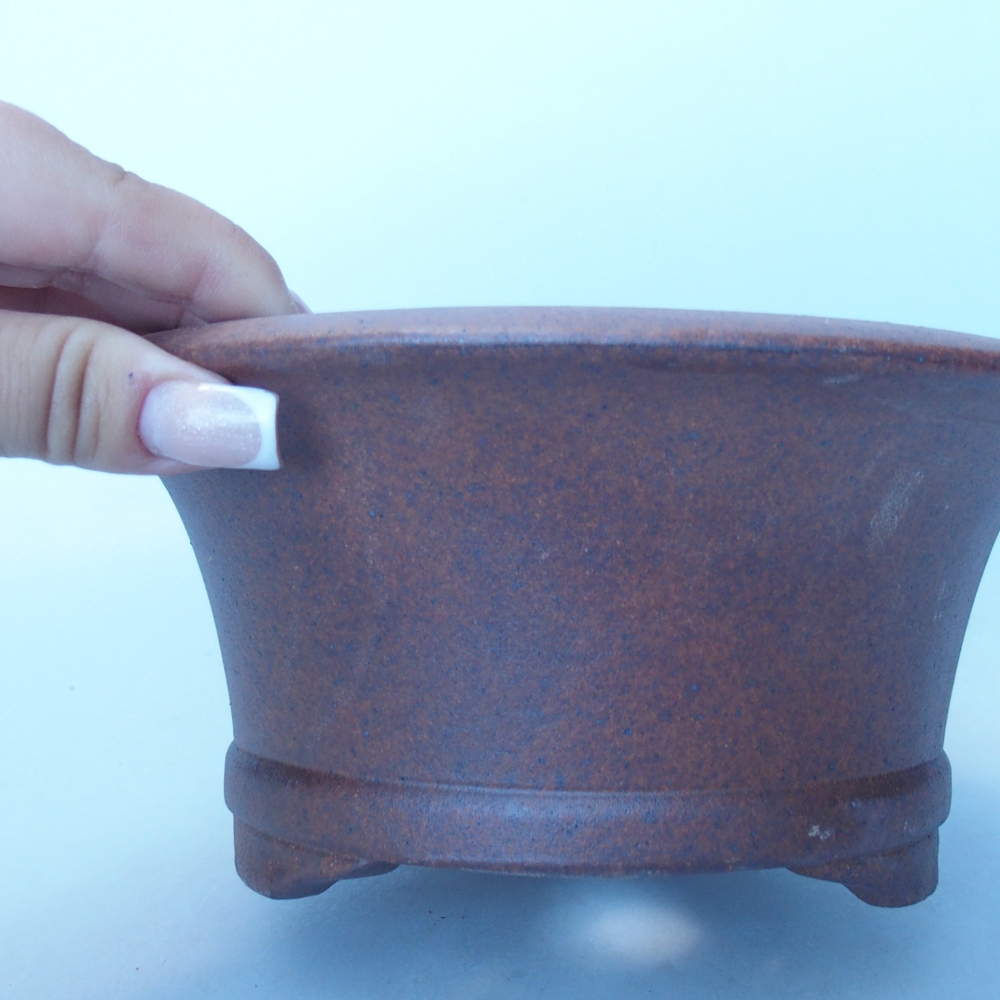 Kom 19 x 19 x 9 cm bruin