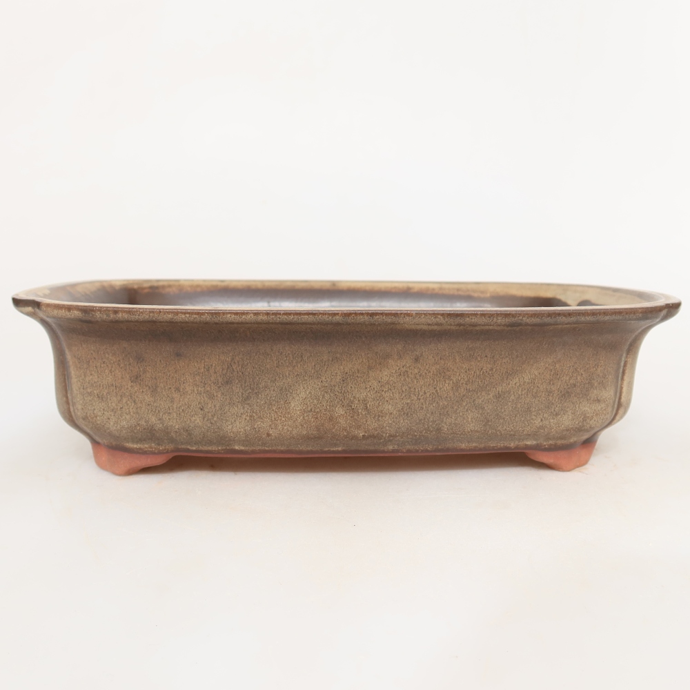 Keramische schaal  24 x 17 x 6 cm, kleur: bruin