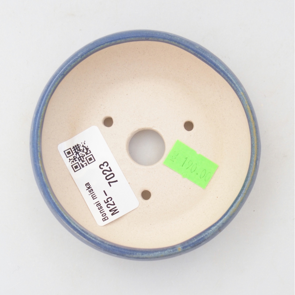 Bonsaischaal van keramiek 26 x 26 x 8 cm, kleur rood