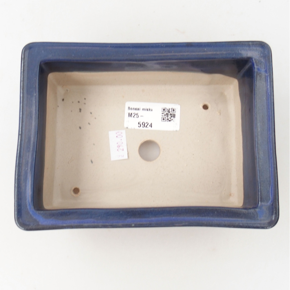 Bonsaischaal van keramiek 22 x 17 x 5 cm, groen