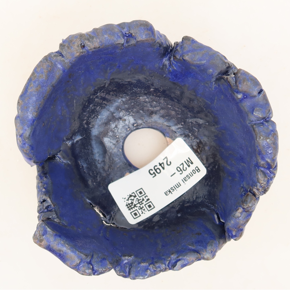 Keramische schaal  10 x 9,5 x 5,5 cm, kleur: blauw