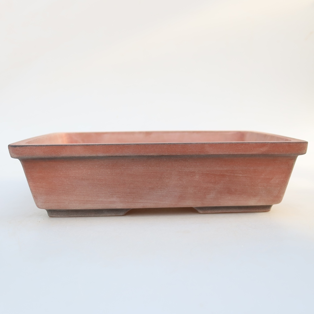Keramische schaal  25,5 x 19 x 7 cm, kleur: baksteenrood