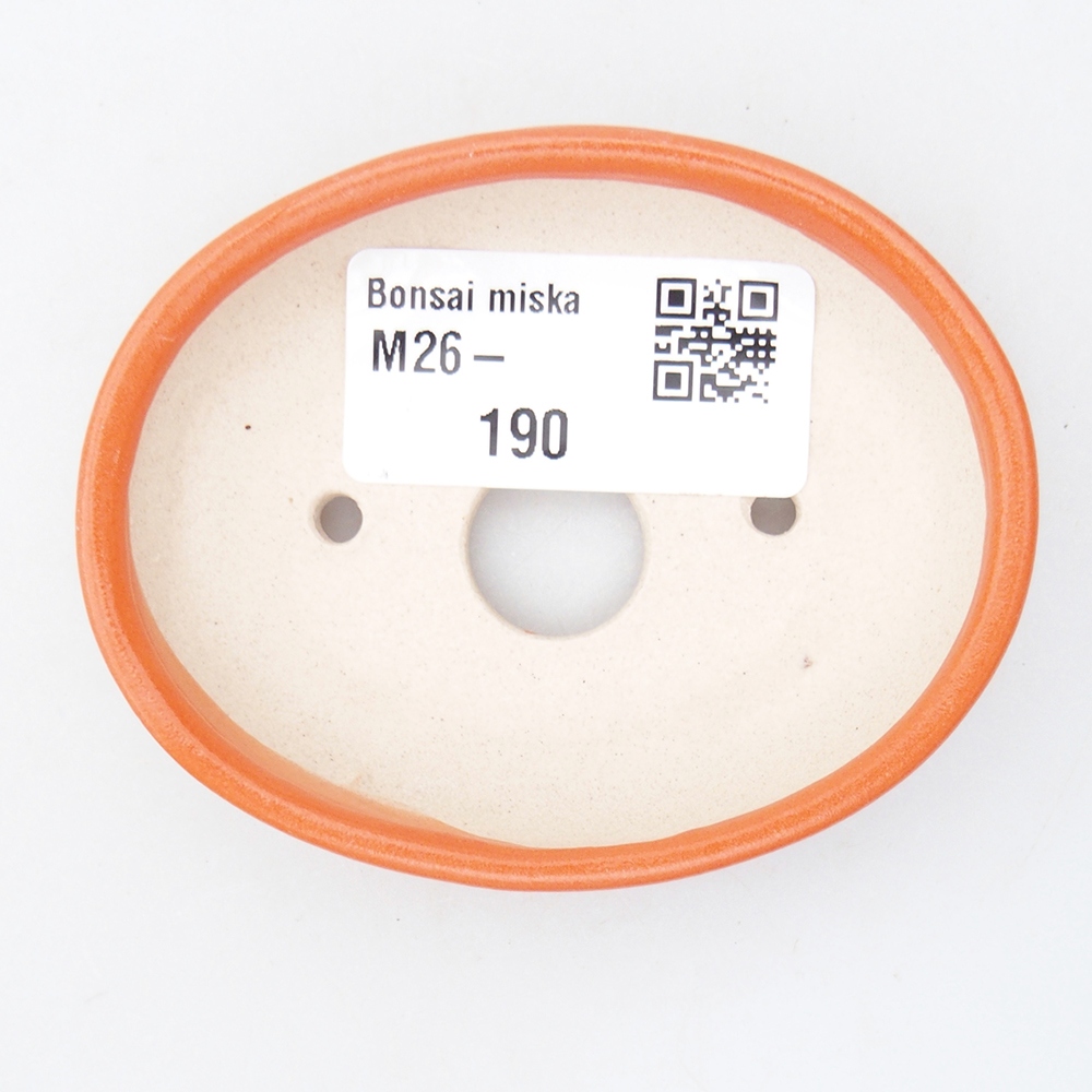 Mini bonsaischaal 7,5 x 6 x 2 cm, oranje