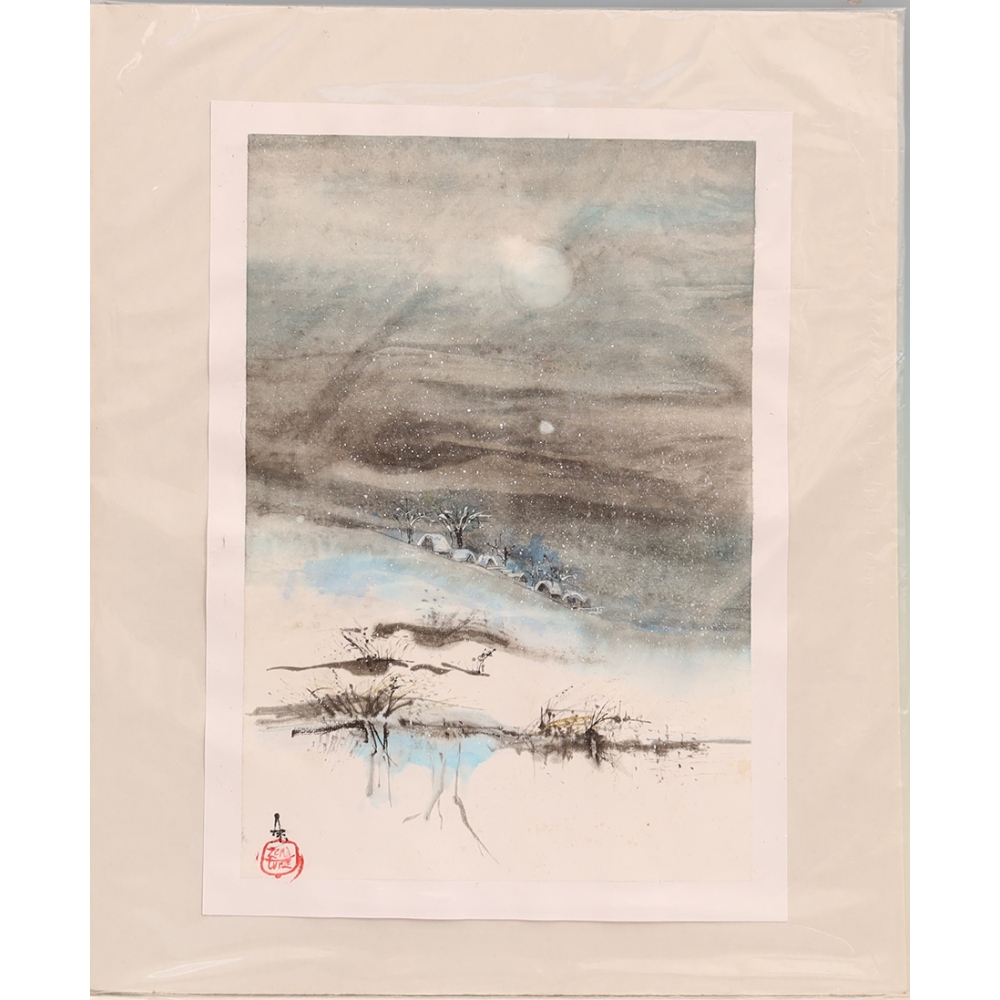 Kalligrafie - Winterlandschap