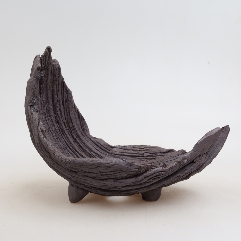 Keramische schaal  14,5 x 11 x 12,5 cm, kleur bruin