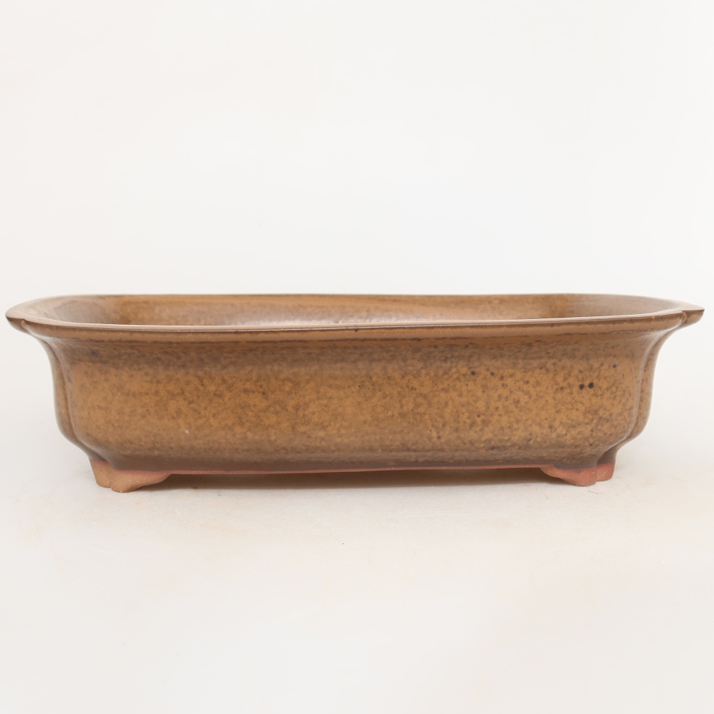 Keramische schaal  24 x 17 x 6 cm, kleur: bruin