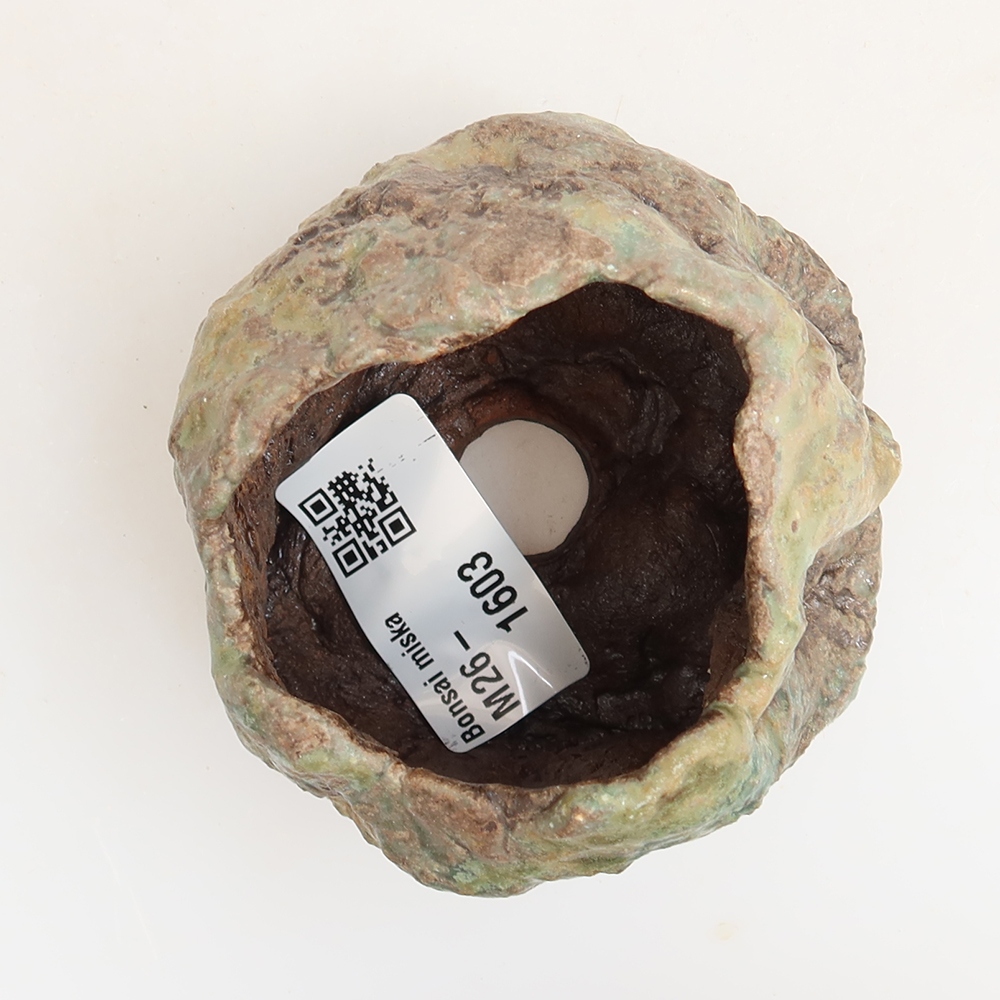 Keramische schaal  5,5 x 4,5 x 6 cm , kleur groen