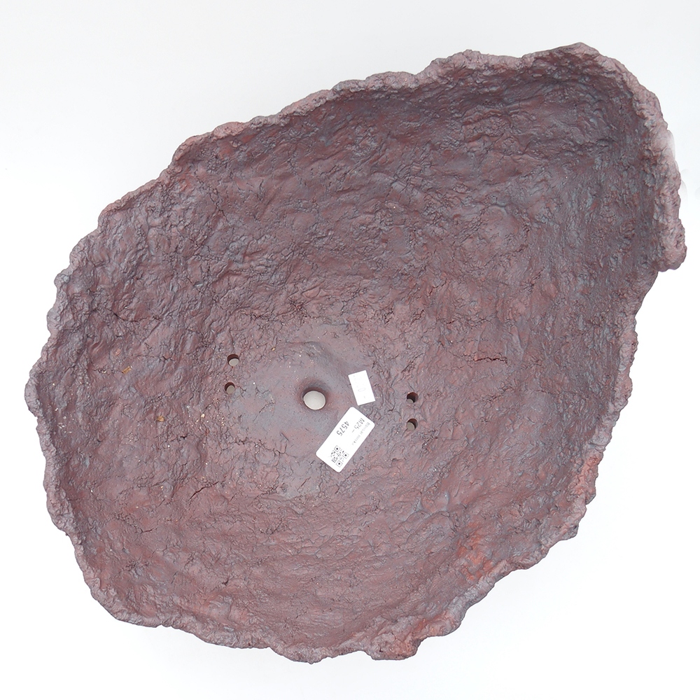 Keramisch Schelp 31 x 30 x 23 cm , kleur bruin