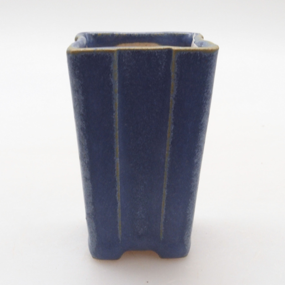 Mini bonsaischaal 3 x 3 x 5,5 cm, kleur blauw