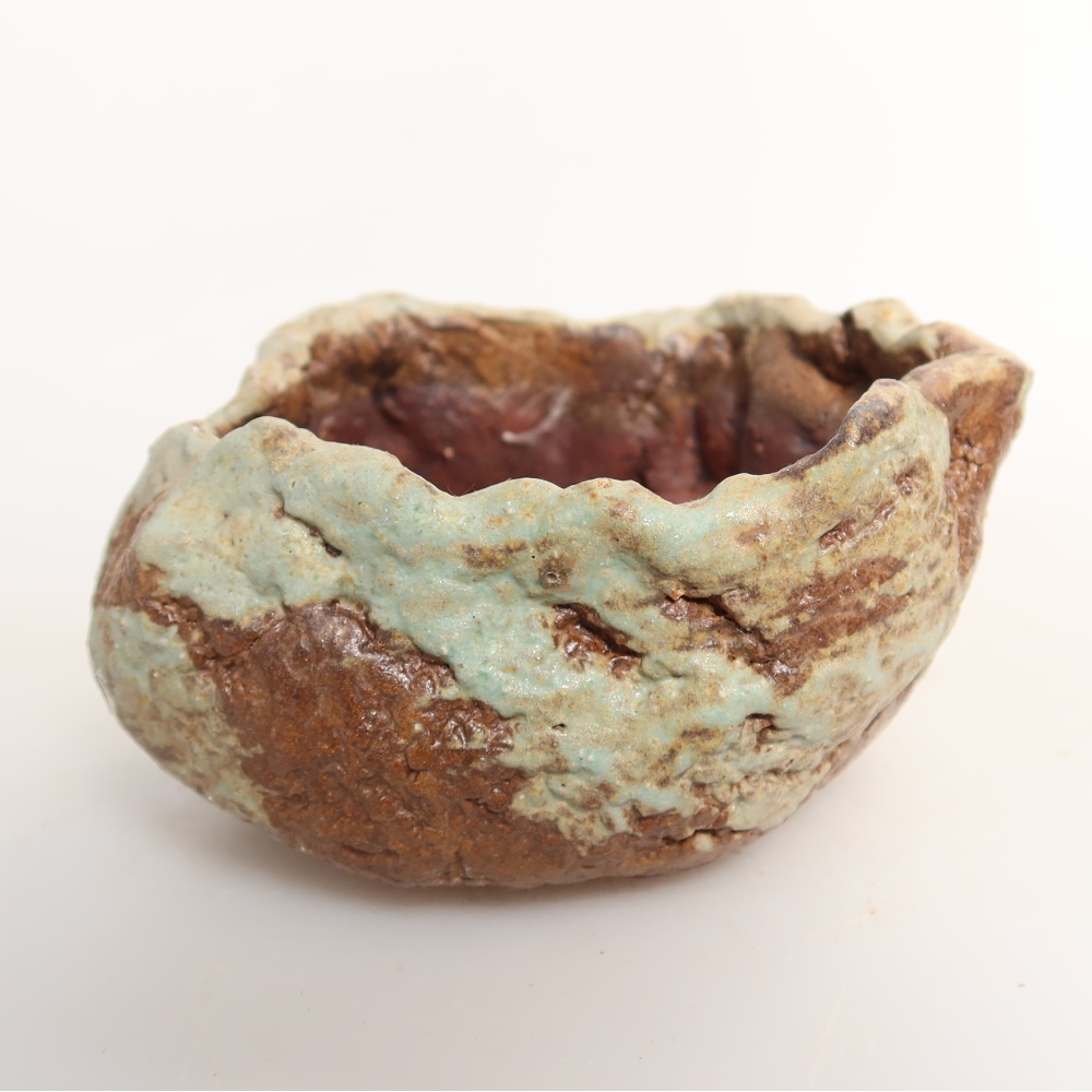 Keramische schaal  7,5 x 7,5 x 4,5 cm, kleur groen