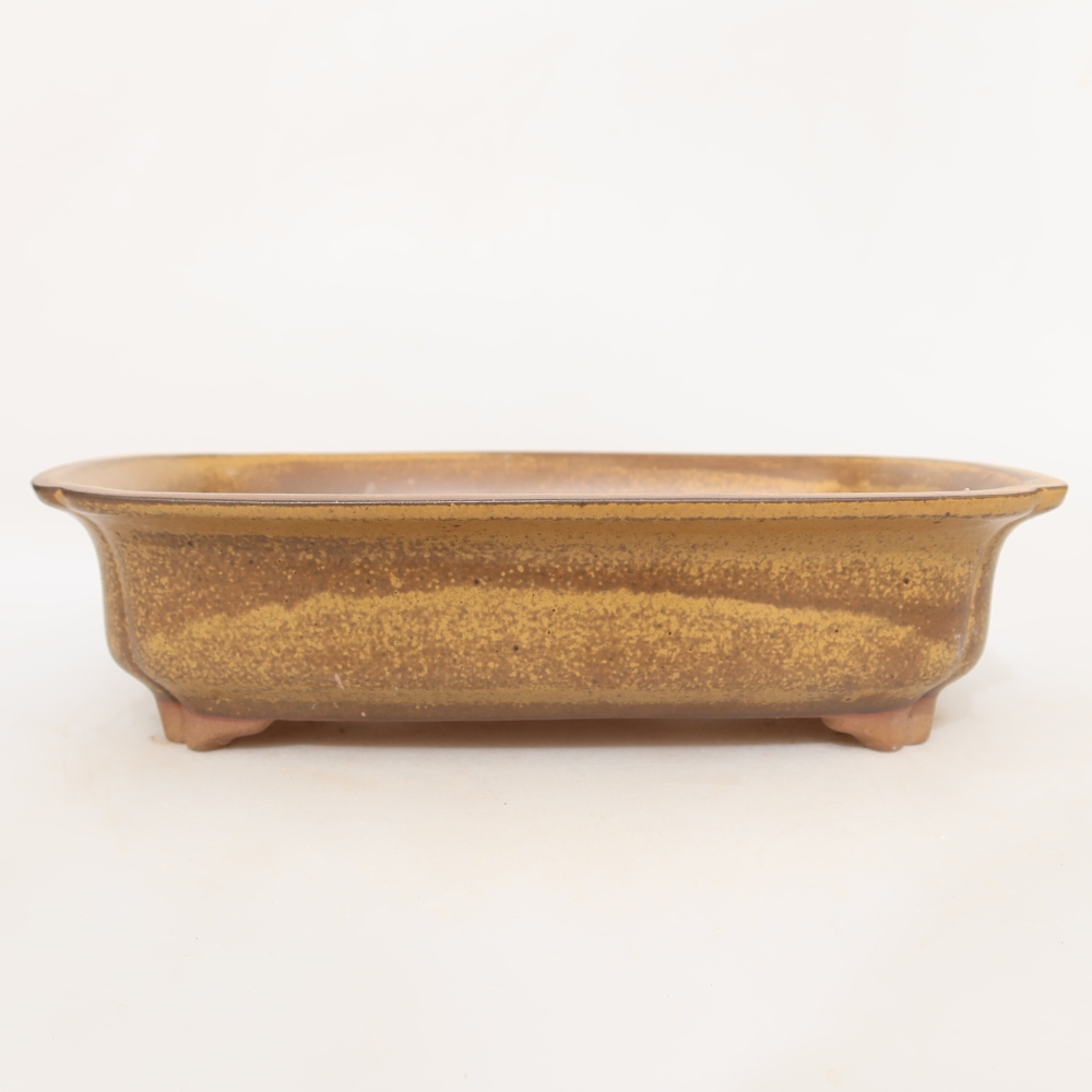 Keramische schaal  24 x 17 x 6 cm, kleur: geel
