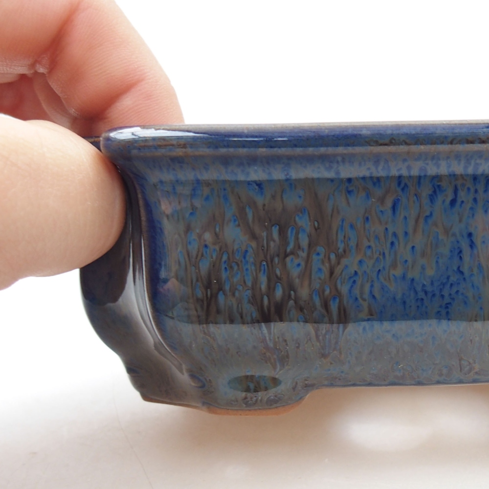 Bonsaischaal van keramiek 22 x 17 x 5 cm, groen