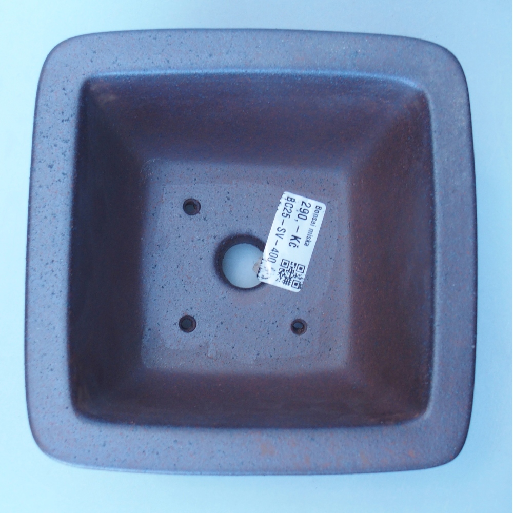 Kom 15,5 x 15,5 x 9 cm bruin