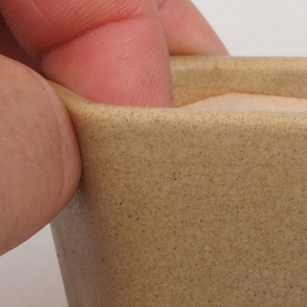 Mini bonsaischaal 5 x 5 x 5 cm, bruin