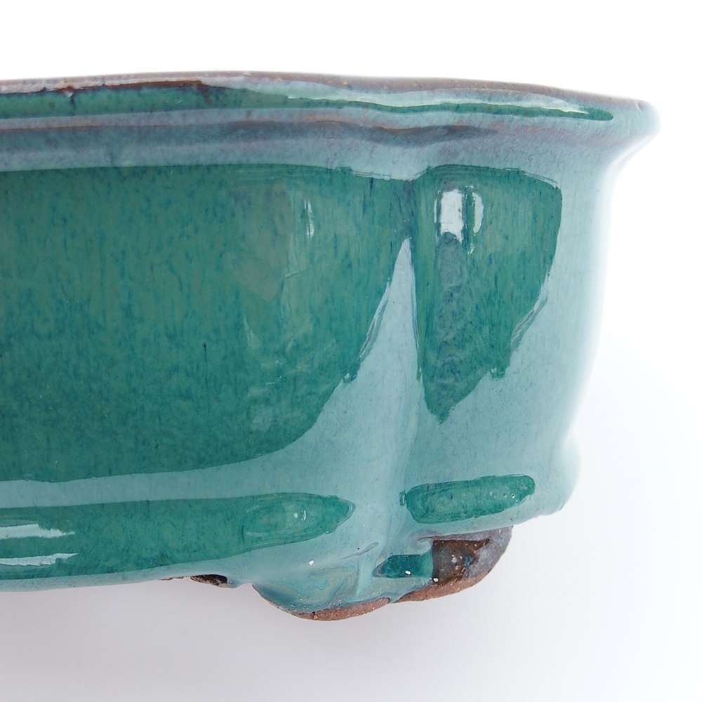 Kom 20 x 16 x 6,5 cm groen-blauw