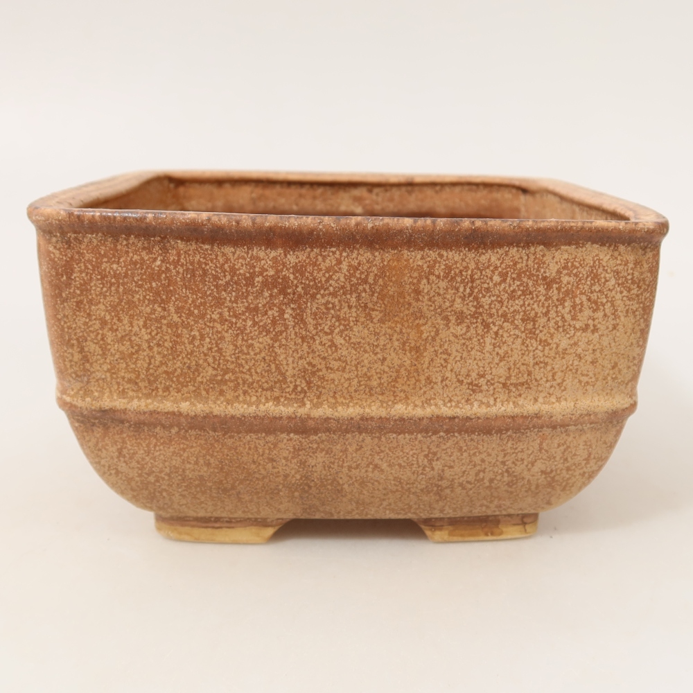 Keramische bonsaipot 16,5 x 16,5 x 9,5 cm, kleur: roze