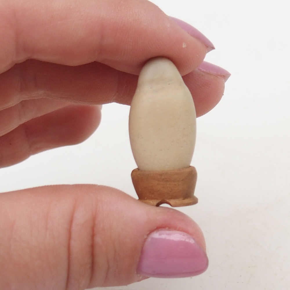 Suiseki - Steen met DAI (houten basis)