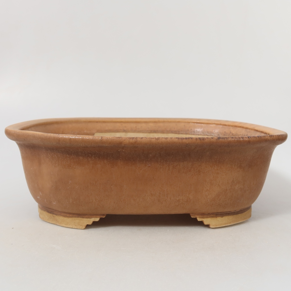 Keramische bonsaipot 25 x 21,5 x 7,5 cm, kleur: roze