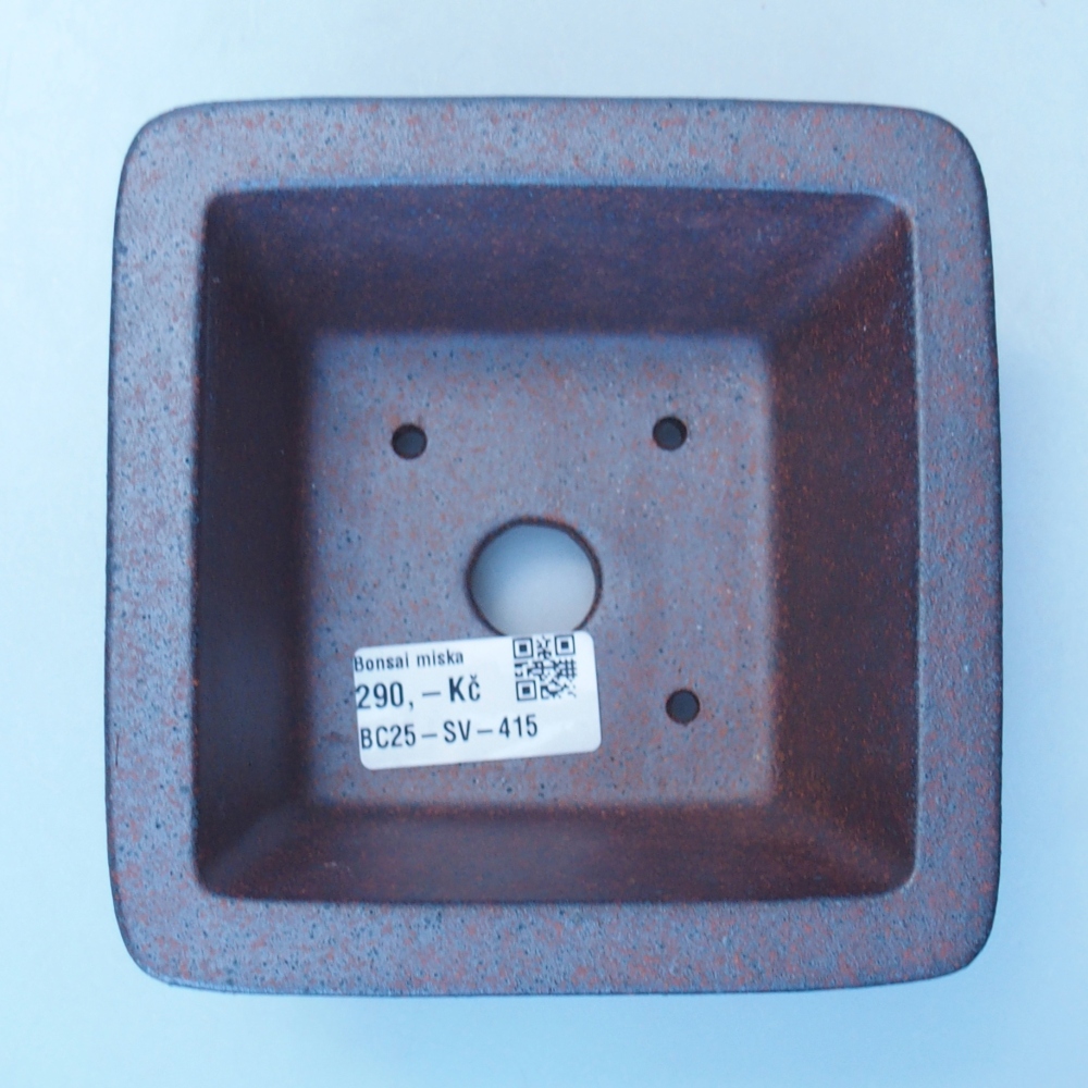 Kom 13 x 13 x 7 cm bruin