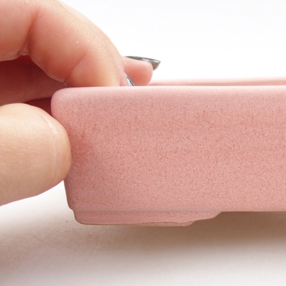 Bonsaischaal van keramiek 22 x 17 x 5 cm, groen