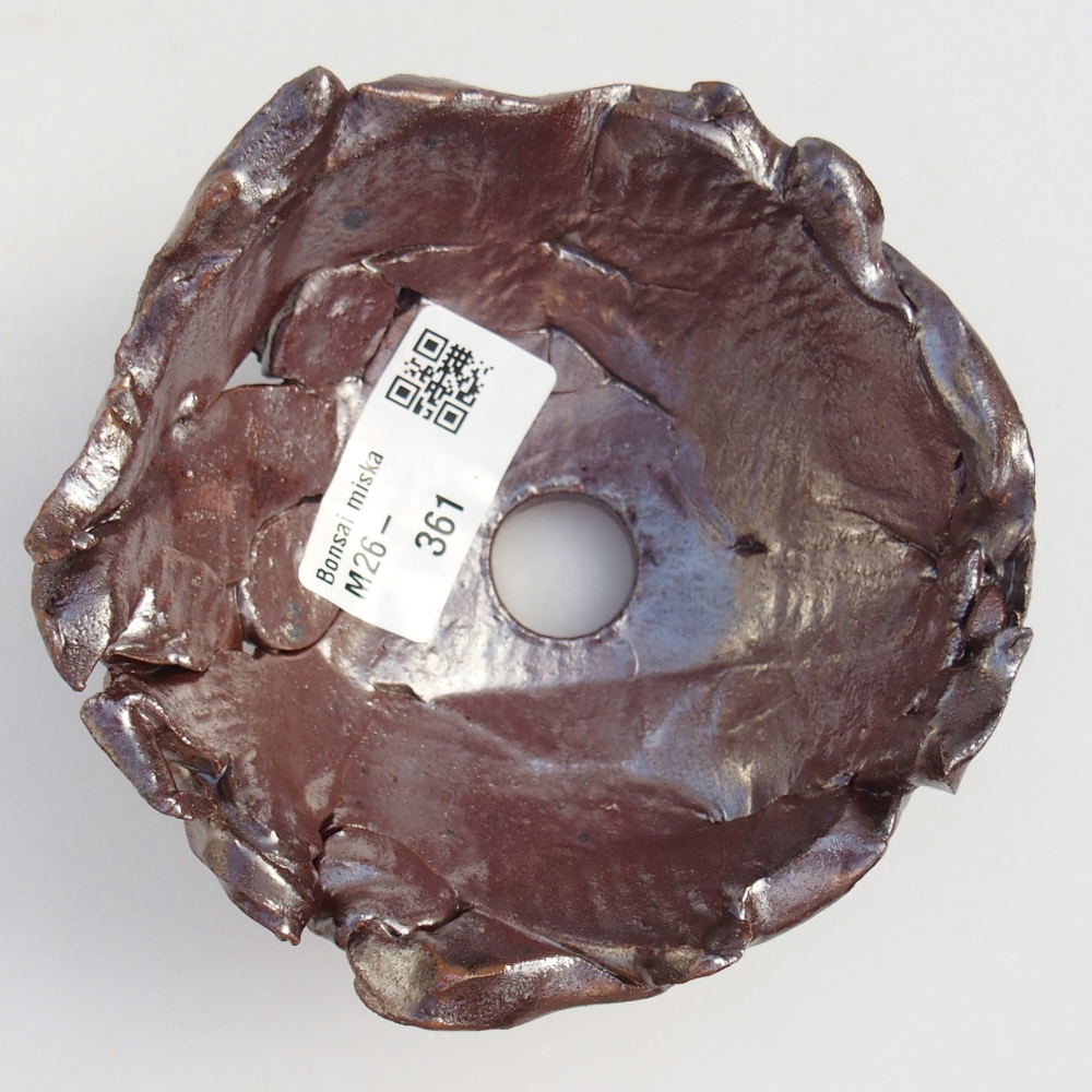 Keramisch Schelp 10 x 10,5 x 5,5 cm , kleur bruin