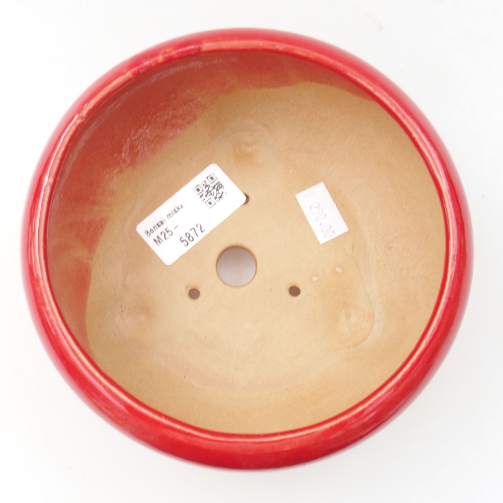 Bonsaischaal van keramiek 22 x 17 x 5 cm, groen