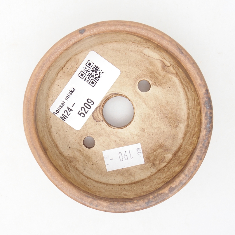 Bonsaischaal van keramiek 9 x 9 x 3,5 cm, roze