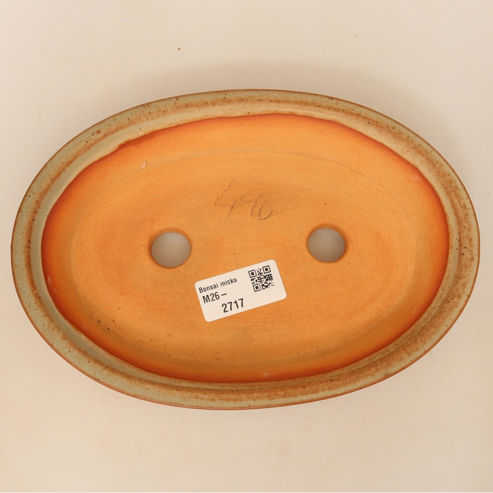 Keramische schaal  21 x 14,5 x 3,5 cm, kleur: beige