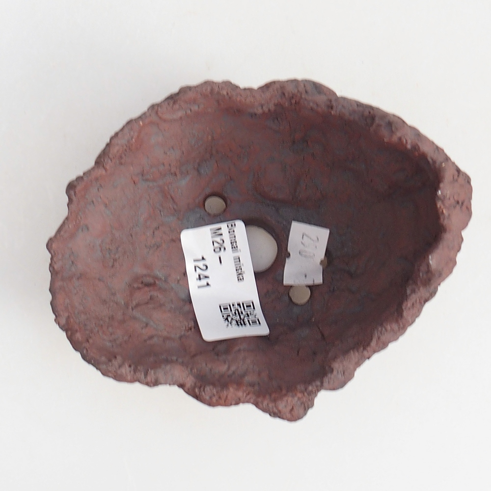 Keramisch Schelp 10 x 8 x 8,5 cm , kleur bruin